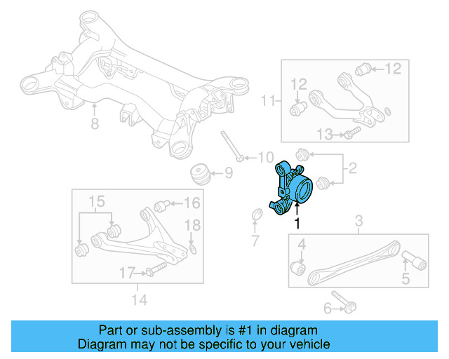 Knuckle 8E0-505-435-L - View 3