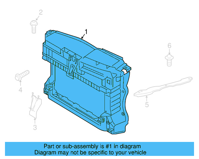 Center Support 5K0-805-567-A - View 5