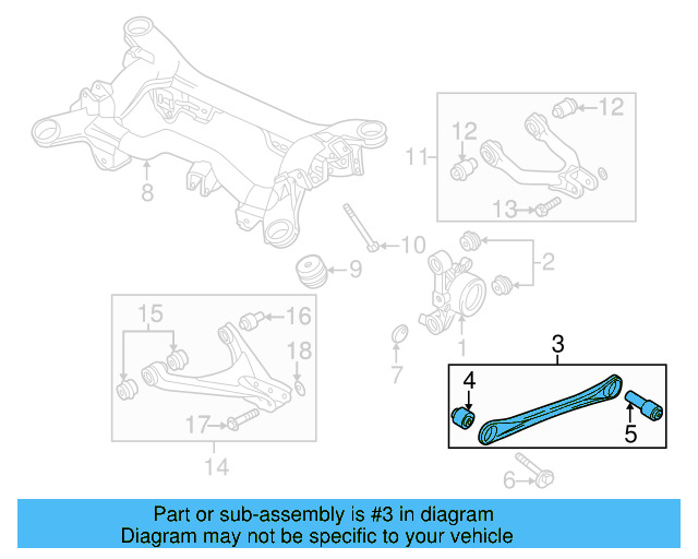 Track Bar 8E0-501-530-M - View 4