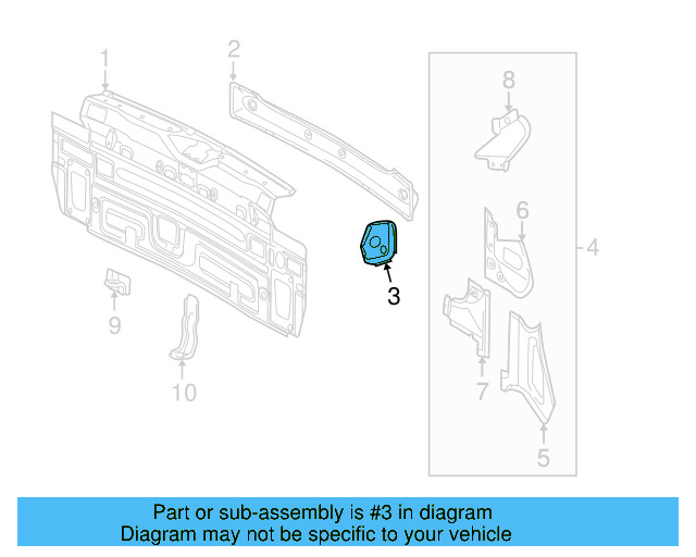 Filler Plate 5N0-813-439 - View 3