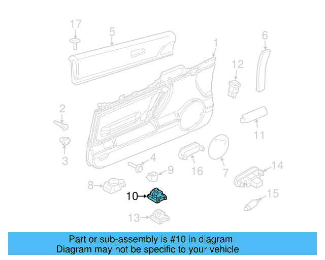Window Switch 1Y0-959-857-2QL
