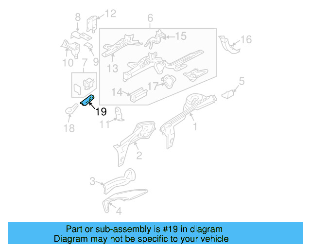 Tow Eye Bracket 1C0-804-387 - View 3