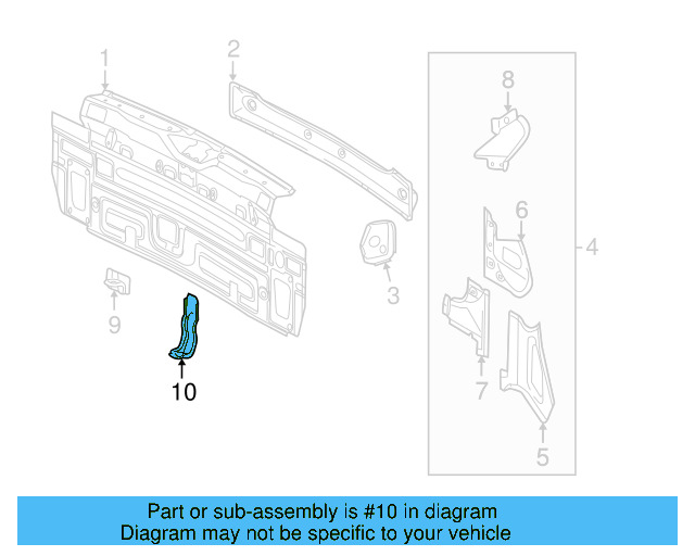 Bracket 5N0-813-743 - View 4