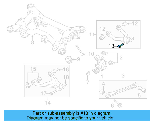 Upper Control Arm Bolt N-105-149-01 - View 5
