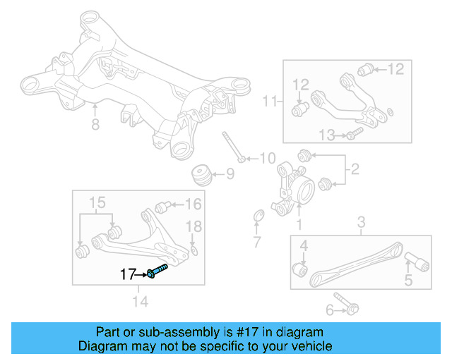 Lower Control Arm Adjust Bolt WHT-001-661 - View 6