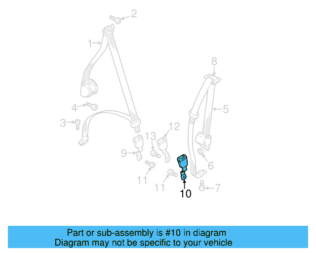 Outer Buckle 3CN-857-739-A-MNB