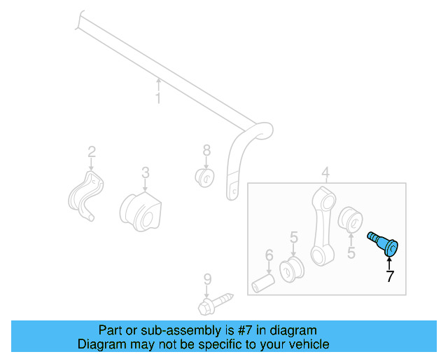 Stabilizer Link Bolt WHT-000-226 - View 39
