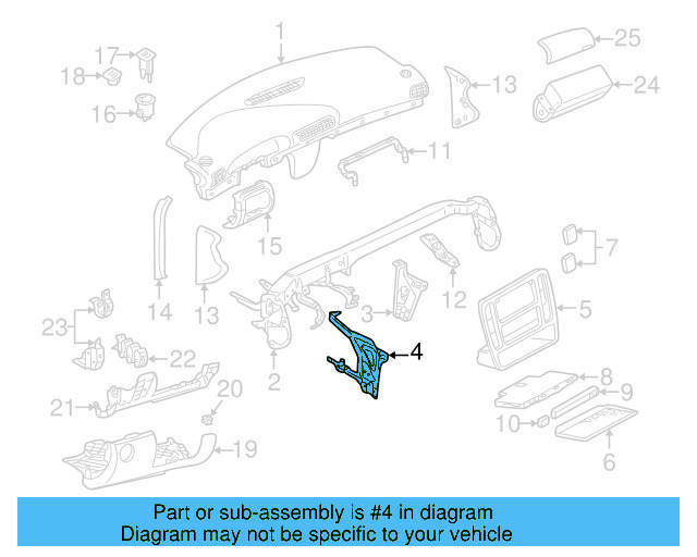 Lower Support 8D1-857-319-F - View 3