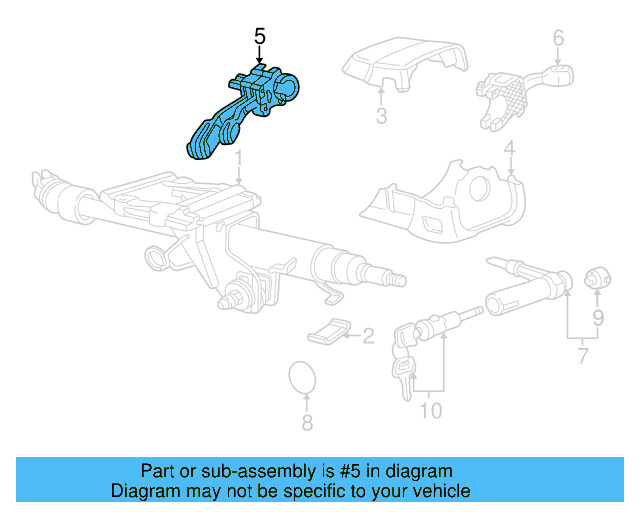 Headlamp Dimmer Switch 8L0-953-513-J-01C