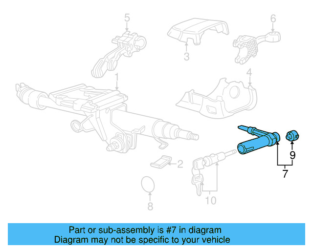 Steering Lock 4B0-905-851 - View 3