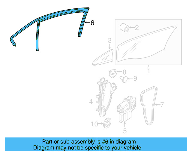 Window Channel 1K9-839-432-D-5AP - View 3