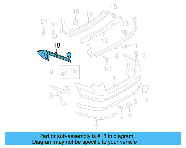 Bumper Guide 3C9-807-376-C - View 4