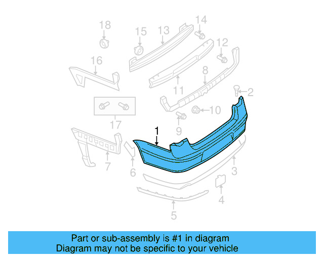 Bumper Cover (Unpainted) 3c5807417akgru - View 6