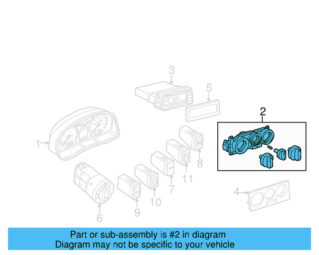 Dash Control Unit 1J0-820-045-E-01C - View 5