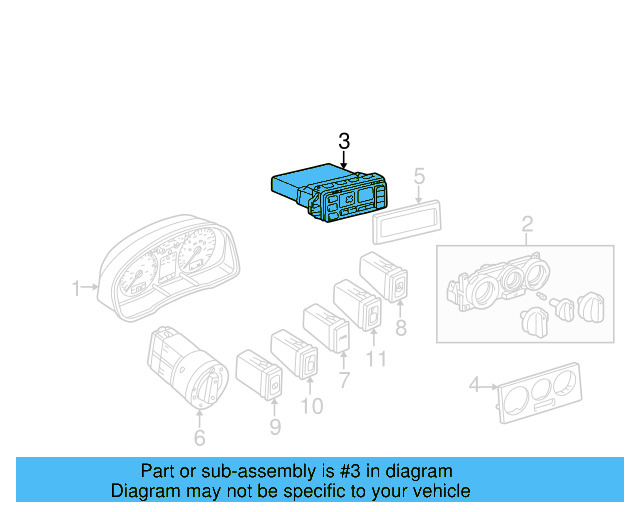 Dash Control Unit 1J0-820-045-E-01C - View 4
