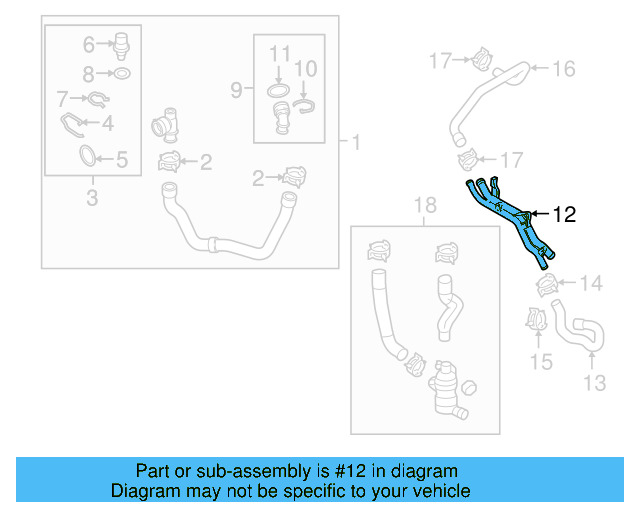 Water Pipe 5C0-121-070-J - View 21