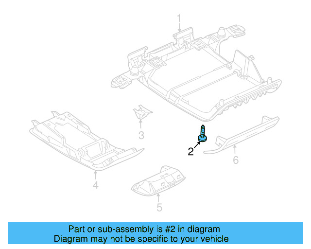 Console Base Screw N-908-265-03 - View 3