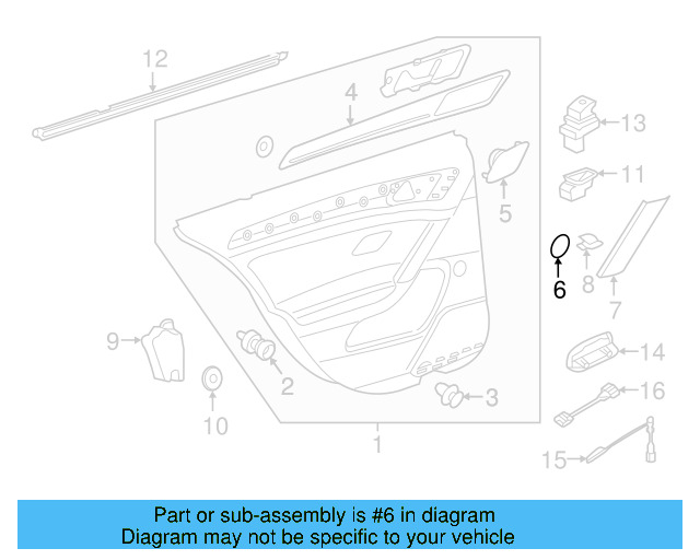 Speaker Grille Fastener N-906-878-01 - View 13