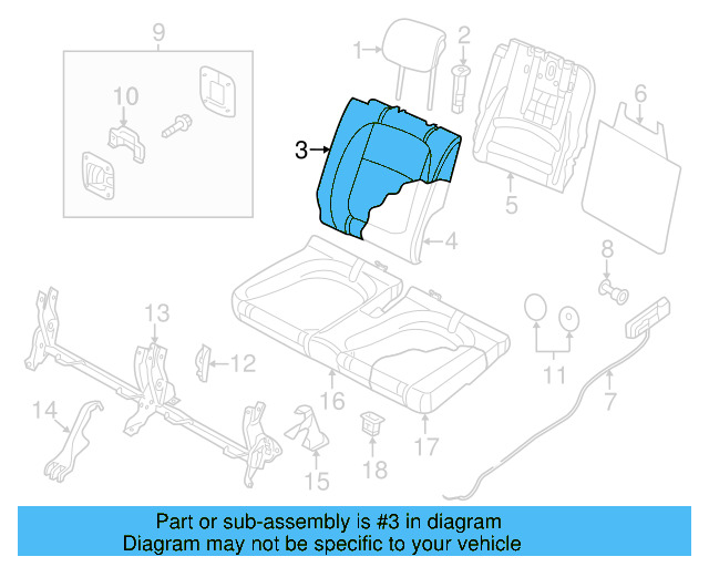 Headrest Guide 1K0-881-920-AD-PX7 - View 5