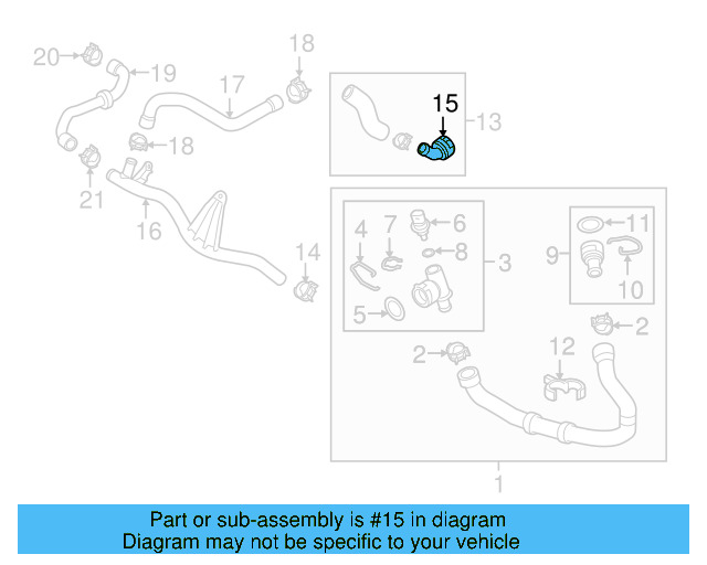 Upper Coupling 1K0-122-291-BE - View 4