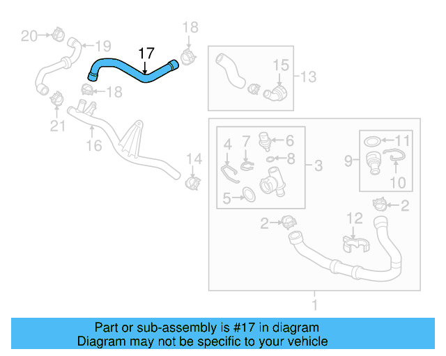 Connector Hose 5Q0-121-058-AE - View 25