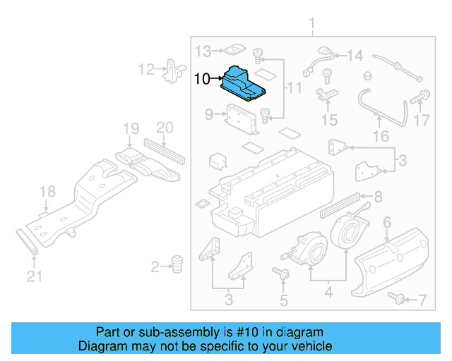 Control Module Cover 7P0-915-431 - View 3