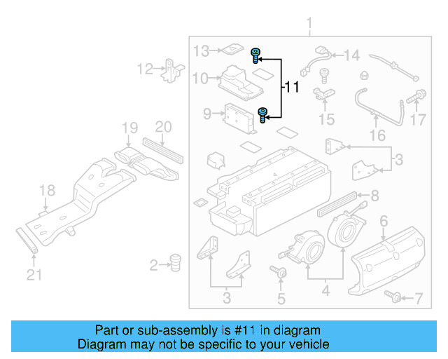 Control Module Hardware Kit 7P0-998-182 - View 3