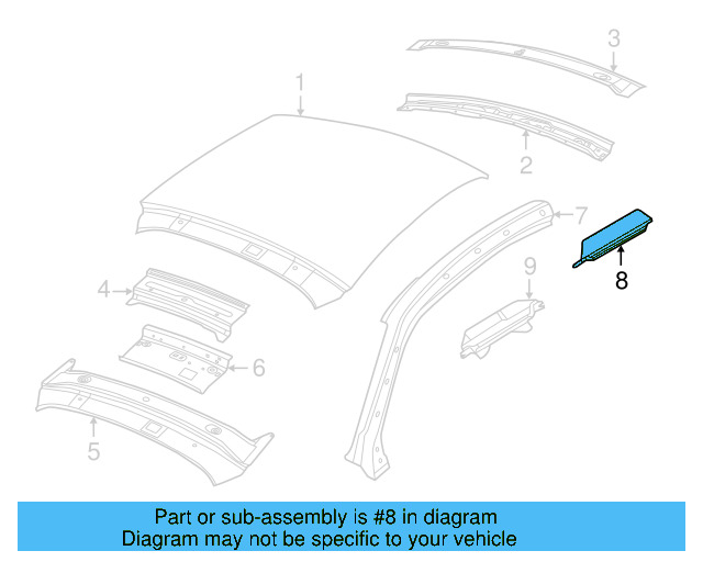 Roof Reinforced 5C5-817-250 - View 2