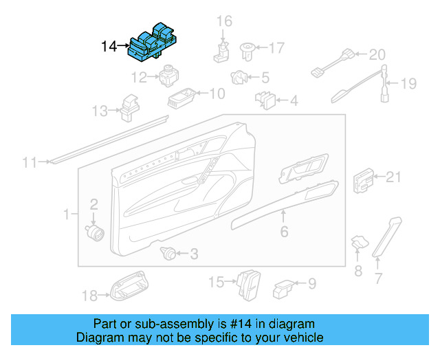 Window Switch 5G0-959-857-D-WHS - View 21