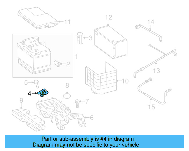 Battery Tray Clamp 1J0-803-219 - View 7