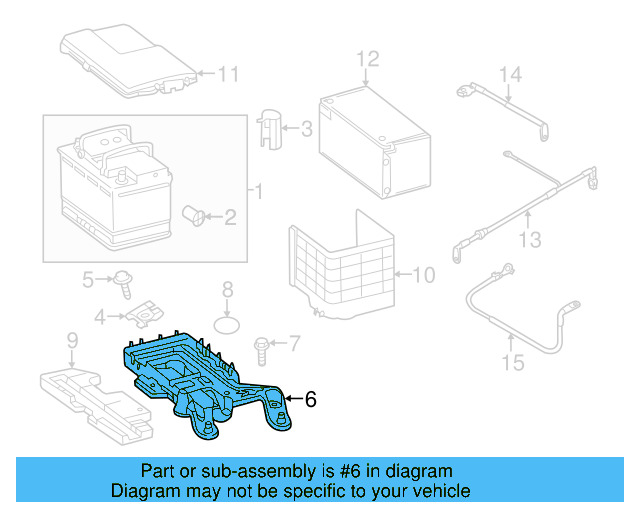 Battery Tray 1K0-915-333-H - View 17