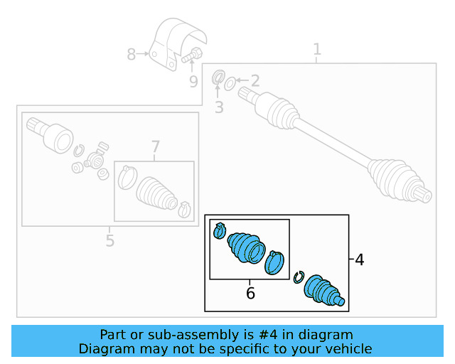 Inner Joint Assembly 3QF-498-103-E - View 4