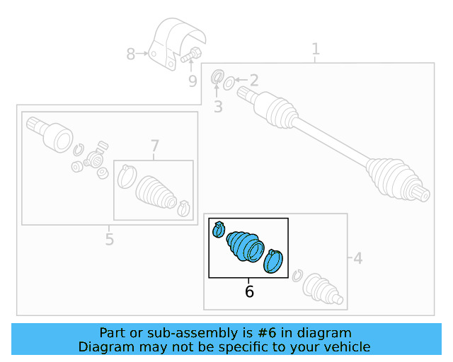 Outer Boot 3QF-498-203-B - View 6