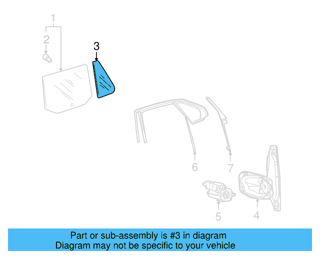Vent Window Assembly 1K9-845-216-B