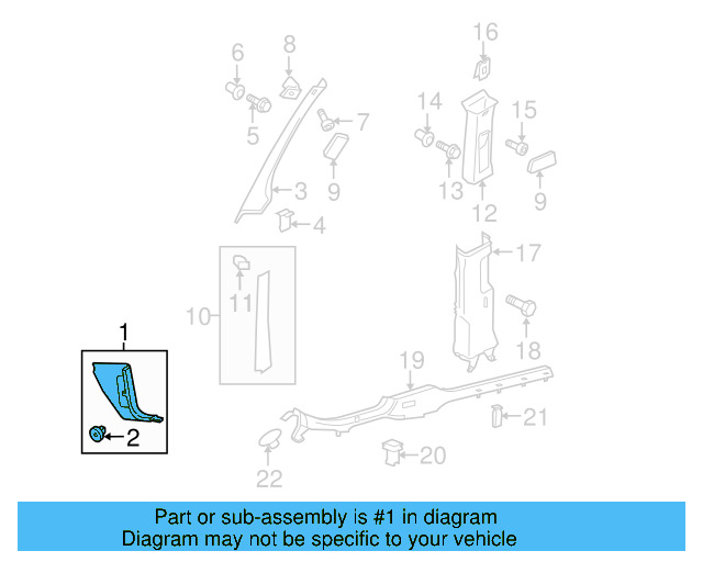 Cowl Trim 1J1-863-483-H-Q70 - View 9