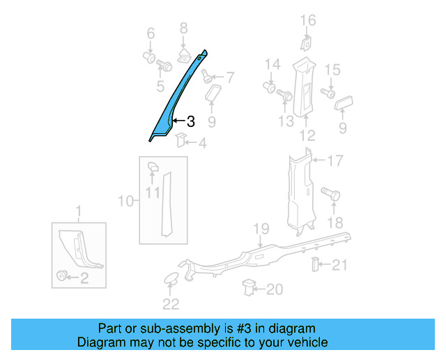 Body A 1K0-868-223-A-3U6 - View 10