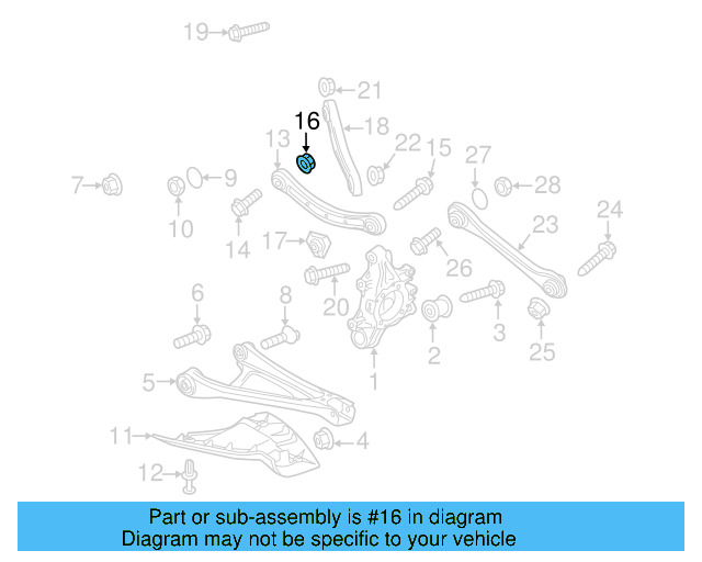 Stabilizer Link Lock Nut N-102-861-10 - View 57