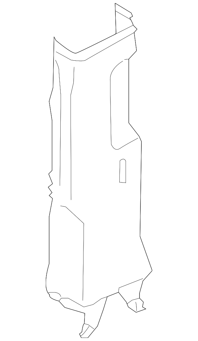 Lower Center Pillar Trim 1K4-867-297-D-3U6 - View 2