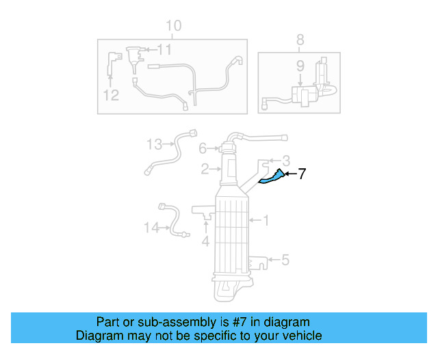 Canister Hose 7B0-201-983-A - View 5