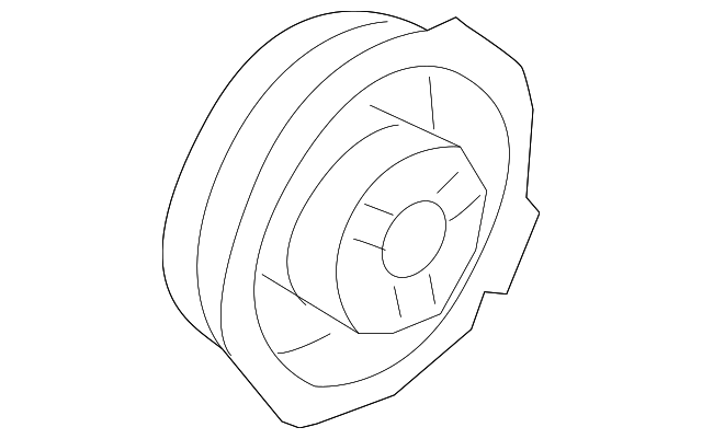 Rear Dr Speaker 3C0-035-453-B - View 21