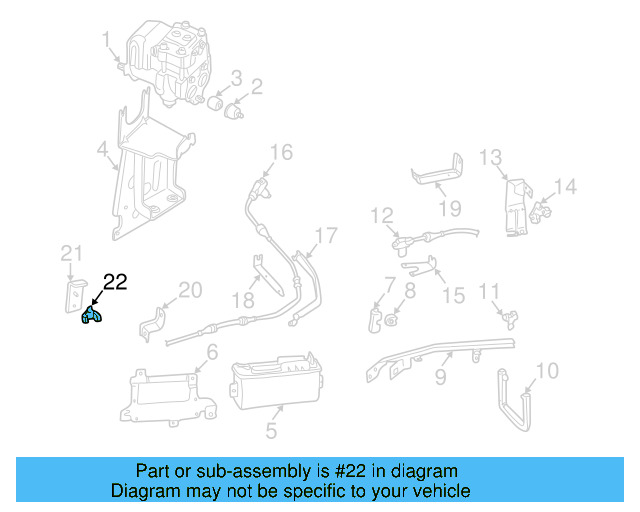 Rear Sensor Clip 811-971-848-E - View 4