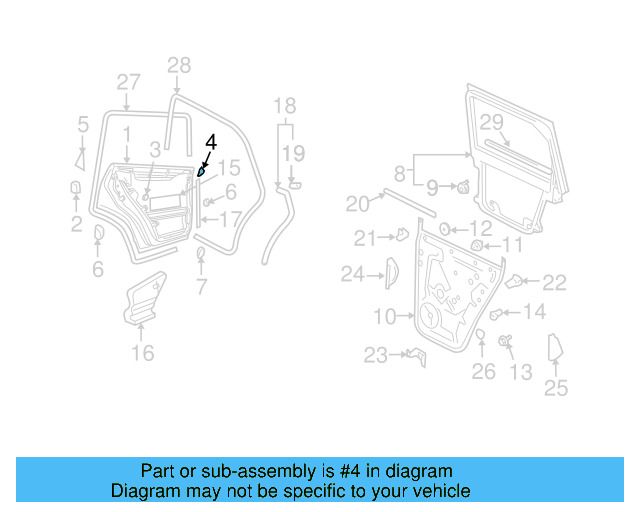Door Shell Front Cover 7L0-839-350-B-9B9 - View 4