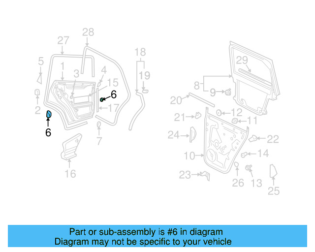 Door Panel Carrier Clip 3B0-837-200-A - View 9