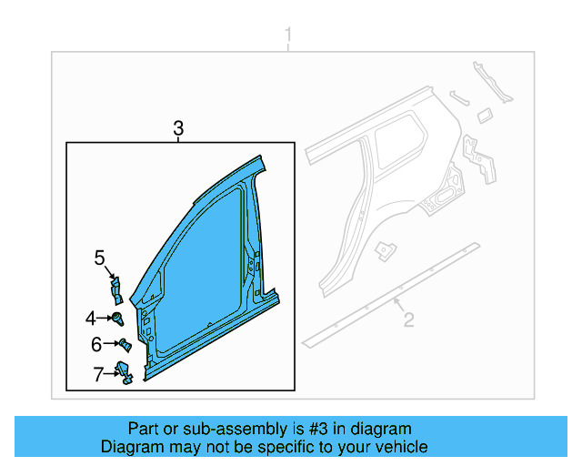 Aperture Panel 5G9-809-836 - View 3