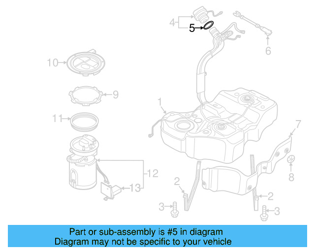 Fuel Cap Seal 1K0-201-557-A - View 25