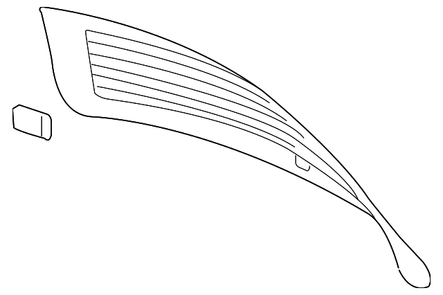 Lift Gate Glass 5N0-845-051-M-NVB