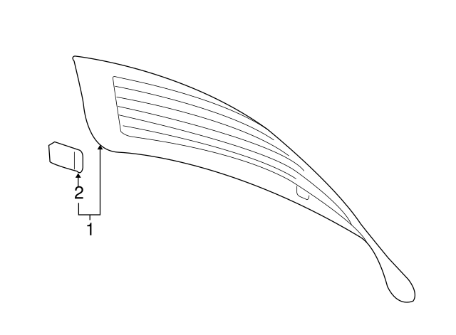 Lift Gate Glass 5N0-845-051-M-NVB - View 2