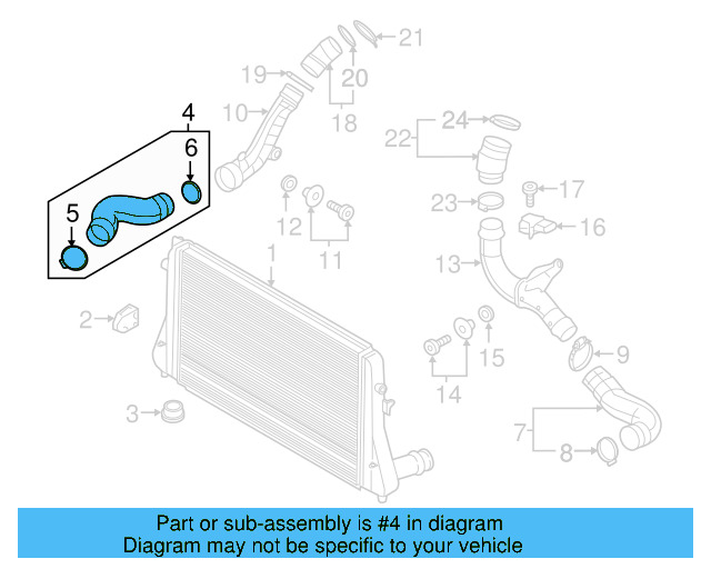 Inlet Hose 1K0-145-832-AT - View 6