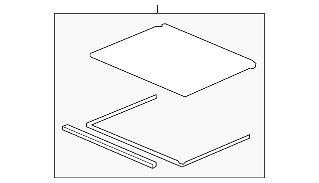Rear Glass 3CN-877-056-9B9 - View 3