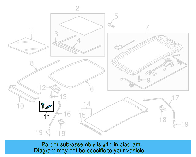 Air Deflector Hardware Kit 5G9-898-671 - View 12